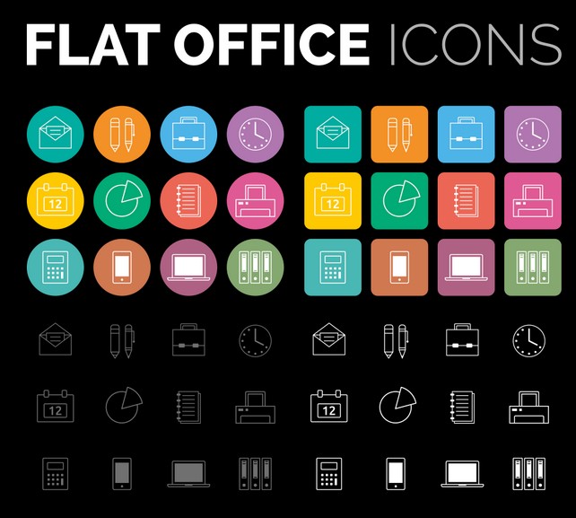 12 Free Office Icons